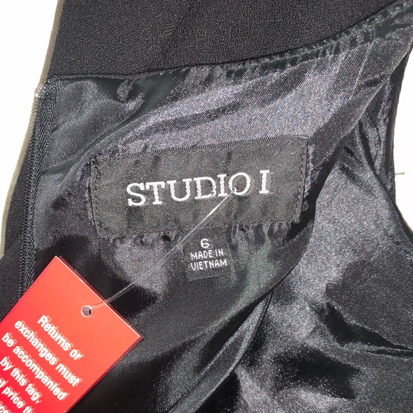 Studio I - Formal Knee Length Black Dress - Size 6 - Picture 10 of 10